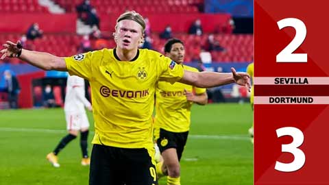 Sevilla vs Dortmund: 2-3, Rượt đuổi 5 bàn, người hùng Haaland